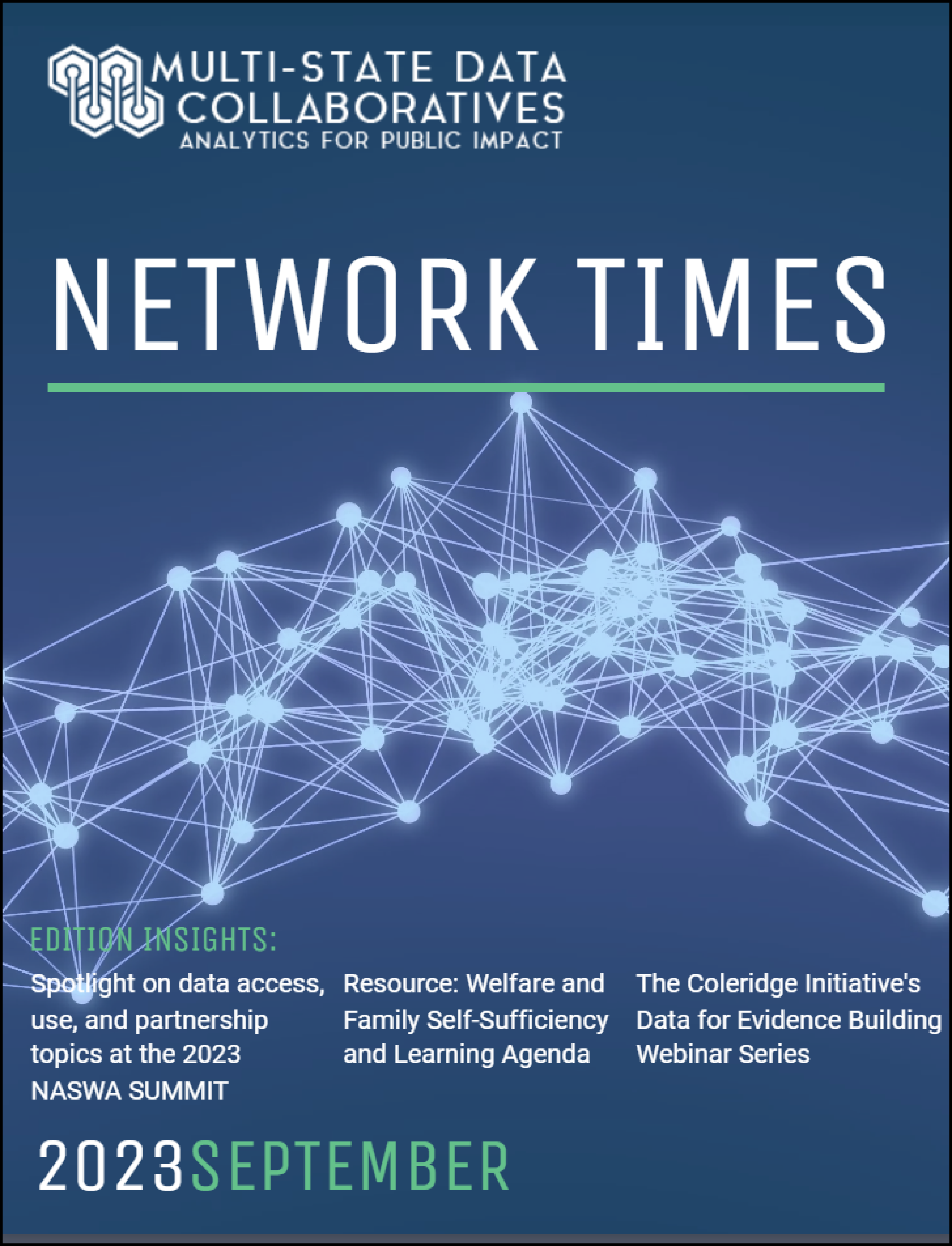 Multi-State Data Collaboratives Network Times - September 2023
