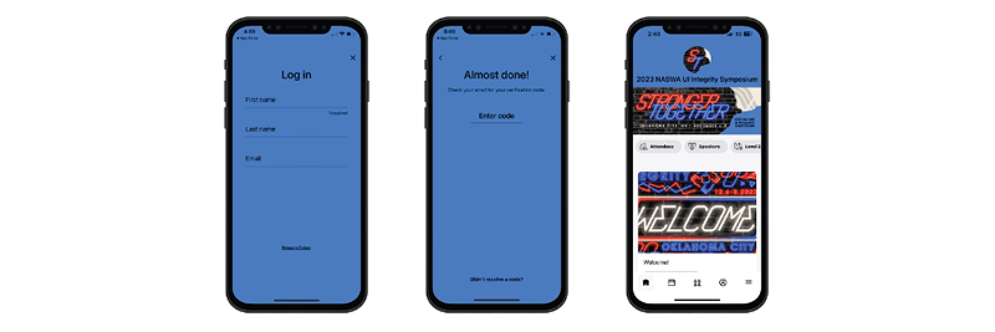 App Instruction Screenshots and Phone Mock-ups