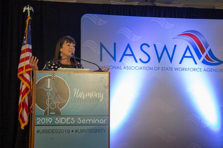 Ellen Golombek (NASWA) Welcomes SIDES Seminar Attendees