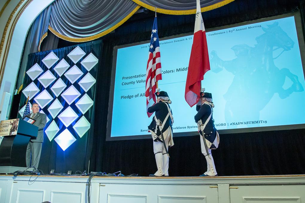 Color Guard at the 2019 NASWA Workforce Summit Opening Ceremonies