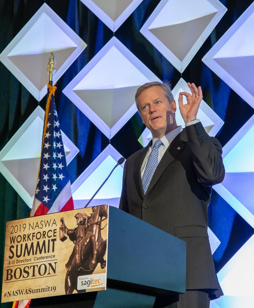 Governor Charlie Baker welcomes conference attendees